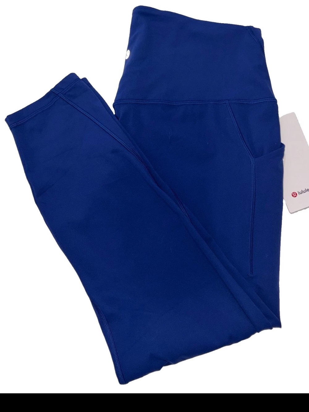 NWT LULULEMON SIZE 14 ALIGN HIGH RISE 25”L PANT*POCKETS AUTHENTIC CLUB BLUE $128